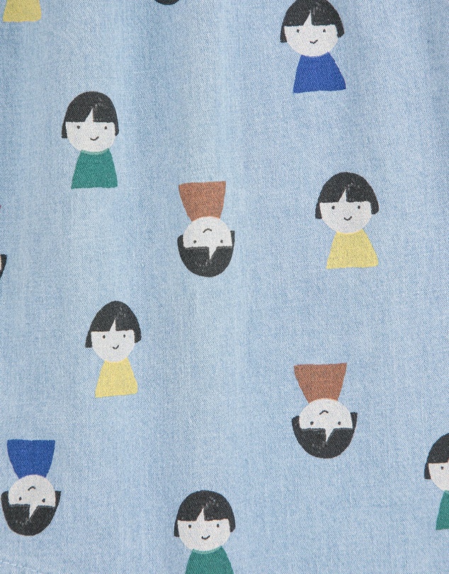 Bobo Choses - Game Pawns All Over Light Denim Overalls - Babies
