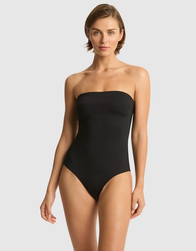 Sea Level Australia - Essentials High Leg Bandeau One Piece