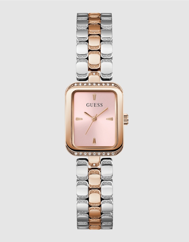 GUESS - Guess Ladies 2-Tone Rose Gold Tone 22mm Analogue Watch