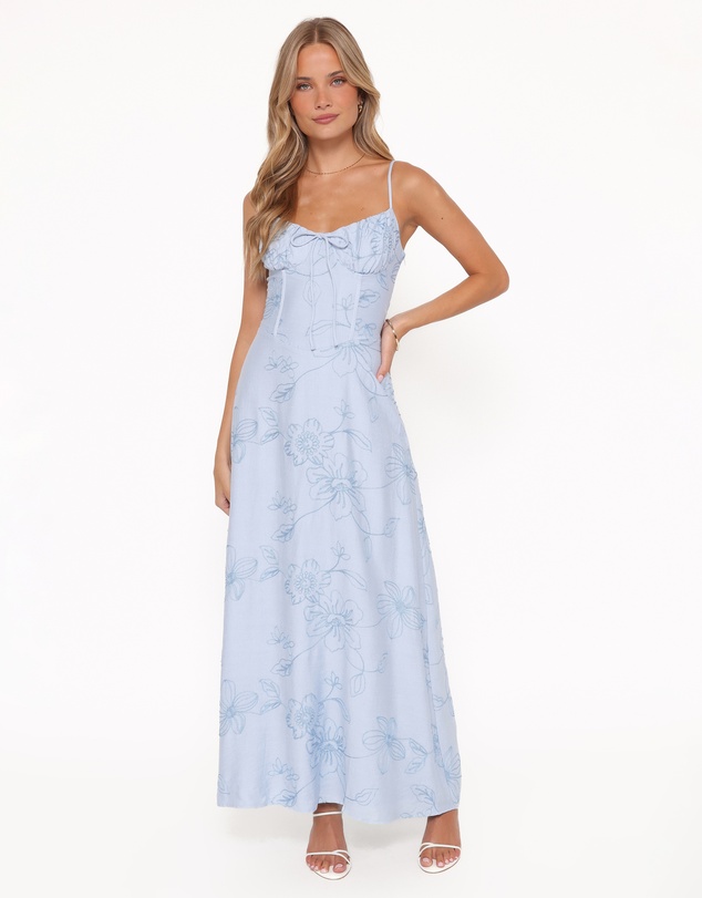 Petal & Pup - Houston Maxi Dress - Blue Floral