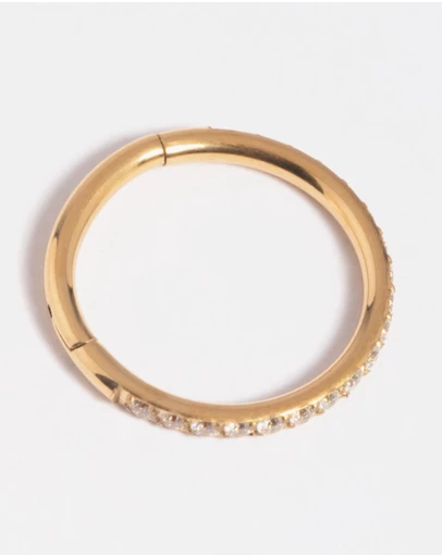 Lovisa - Gold Plated Titanium Crystal Clicker