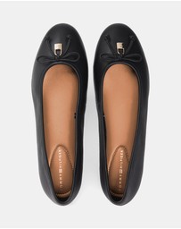 Tommy Hilfiger - Martina Hilfiger Smooth Leather Ballet Flats - Women's