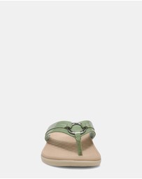 Vionic - Tide Aloe Toe Post - Agave Patent