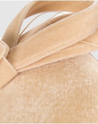 Max Alexander - Velvet Beige Winter Pillbox Fascinator