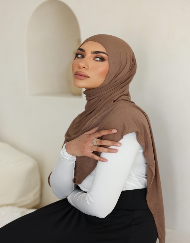 Mod Squad - Luxe Jersey Hijab- Latte