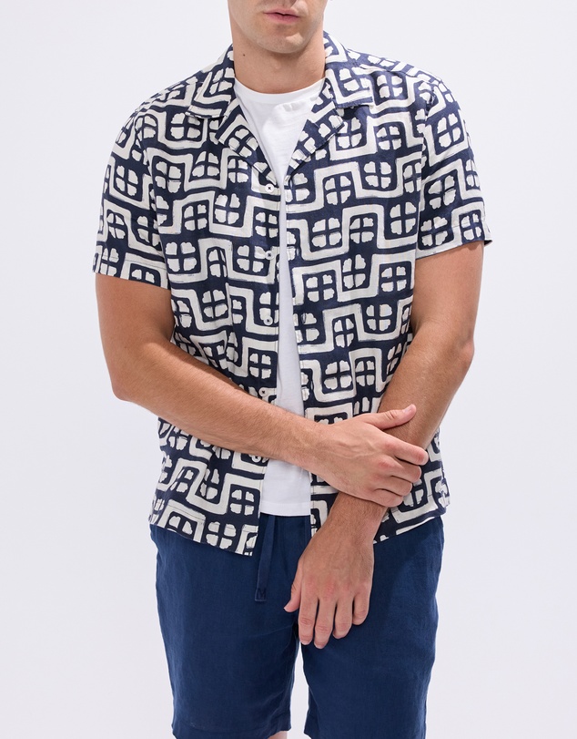 Marcs - Rush Rush Geo Linen Shirt