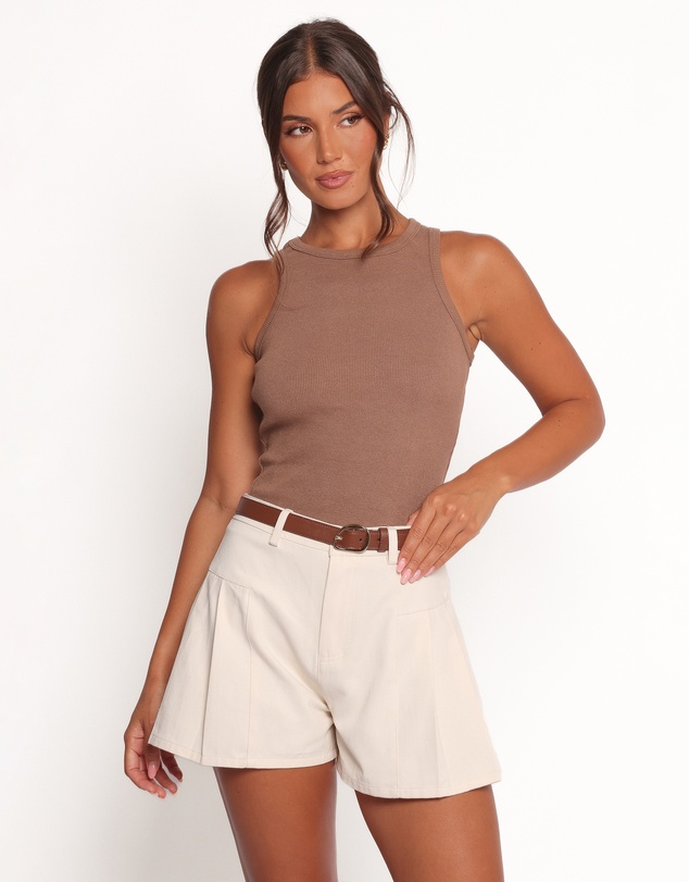 Petal & Pup - Ari Ribbed Tank - Mocha