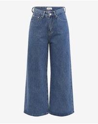 Forcast - Windsor Cropped Wide Leg Jeans