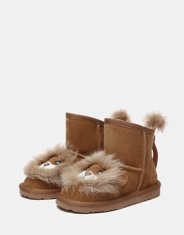 EVERAU - EverAU Ugg Lion Kids Plus Cow Suede Upper UGG Boots