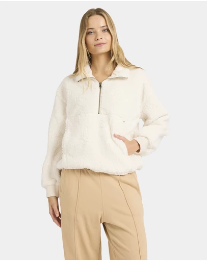 Billabong - Womens Rising Tides Half Zip Fleece Jumper