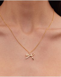 Meadowlark - Bow Charm Necklace