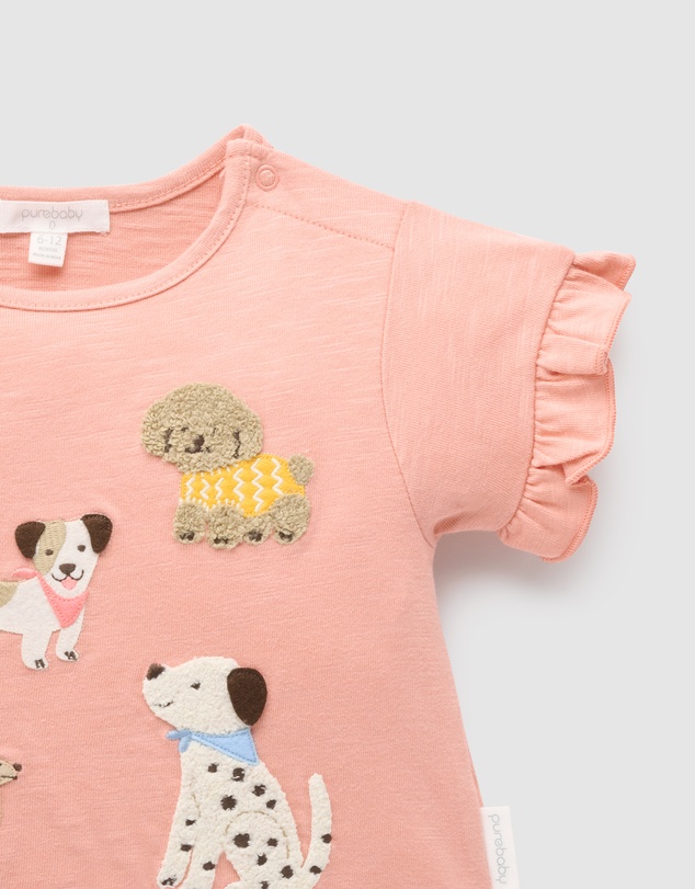 Purebaby - Ruffle Tee-Kids-Babies