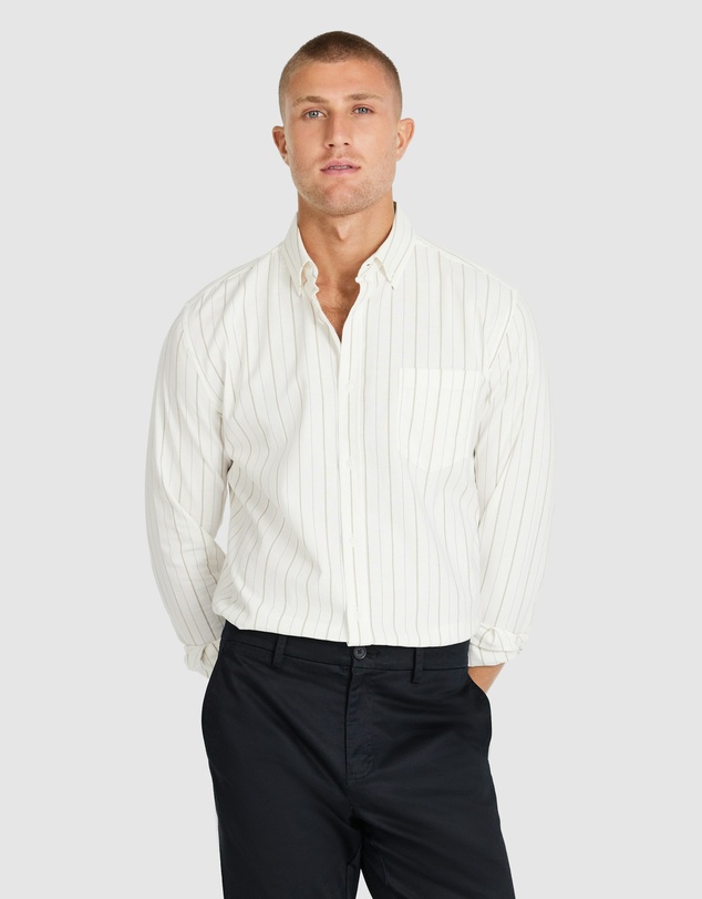 Tarocash - Amaro Stripe Oxford Shirt