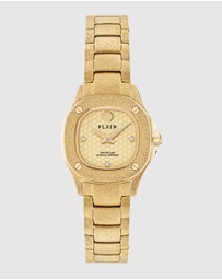 Philipp Plein - THE $PECTRE LADY MINI 23mm Gold-Tone Analogue