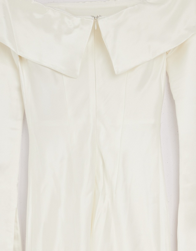 Revibe - Repaired MISHA Bianca Off Shoulder Long Sleeve Gown - AU 8