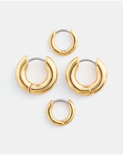 & Other Stories - Chunky Hoop Earring Set