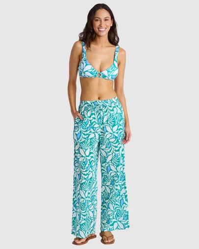 Seafolly - Retro Reef Smocked Waist Pant
