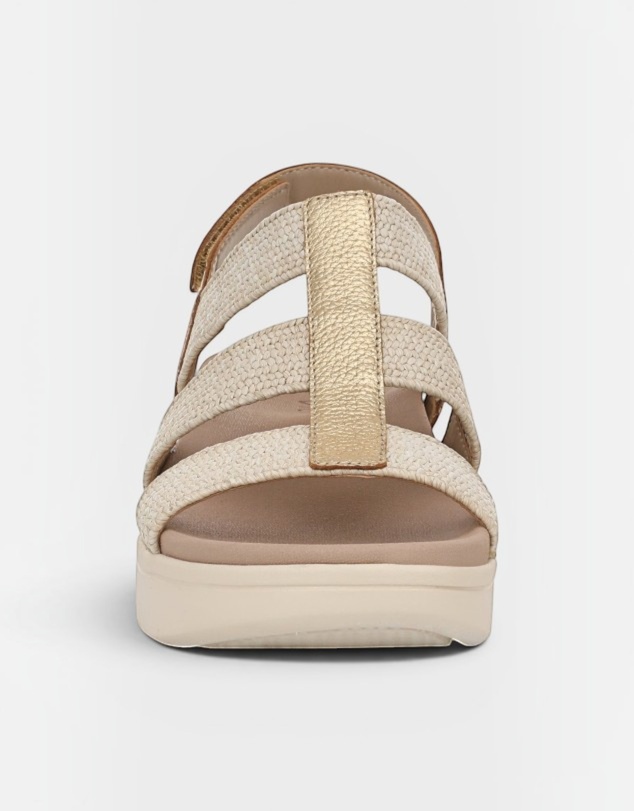 Vionic - Sabrina Flatform Sandal - Gold Leather