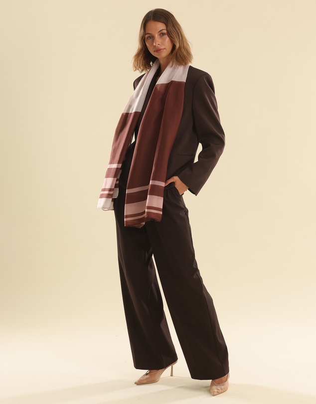Morgan & Taylor - Eleanor Light-Weight Scarf in Brown