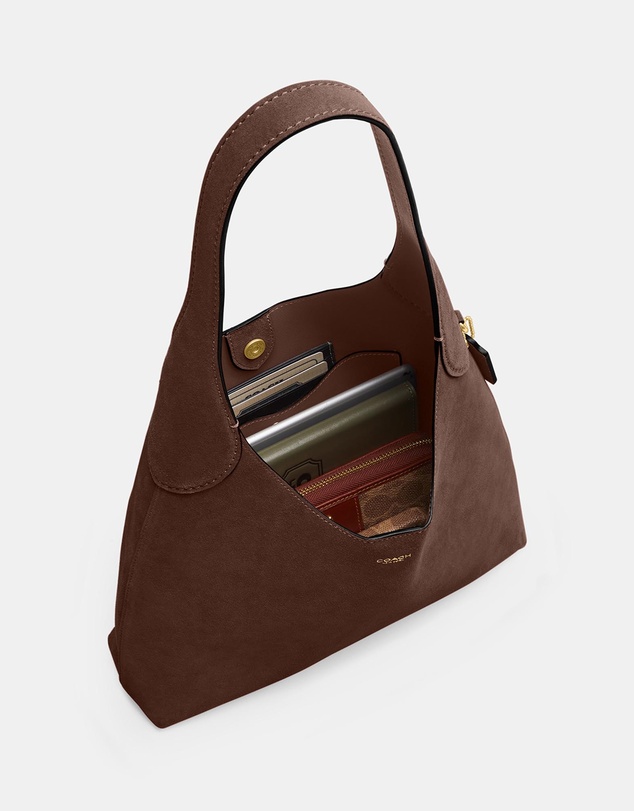 Coach - Suede Brooklyn Shoulder Bag 28