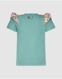 B.Nosy - T-Shirt With Ruffles On Shoulder - Kids-Teens