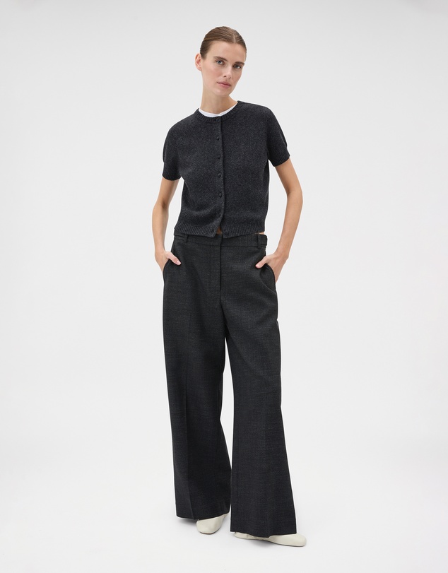 Oroton - Wool Flat Front Pants