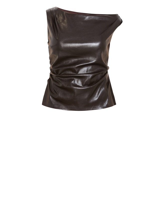 City Chic - Elianna Faux Leather Top