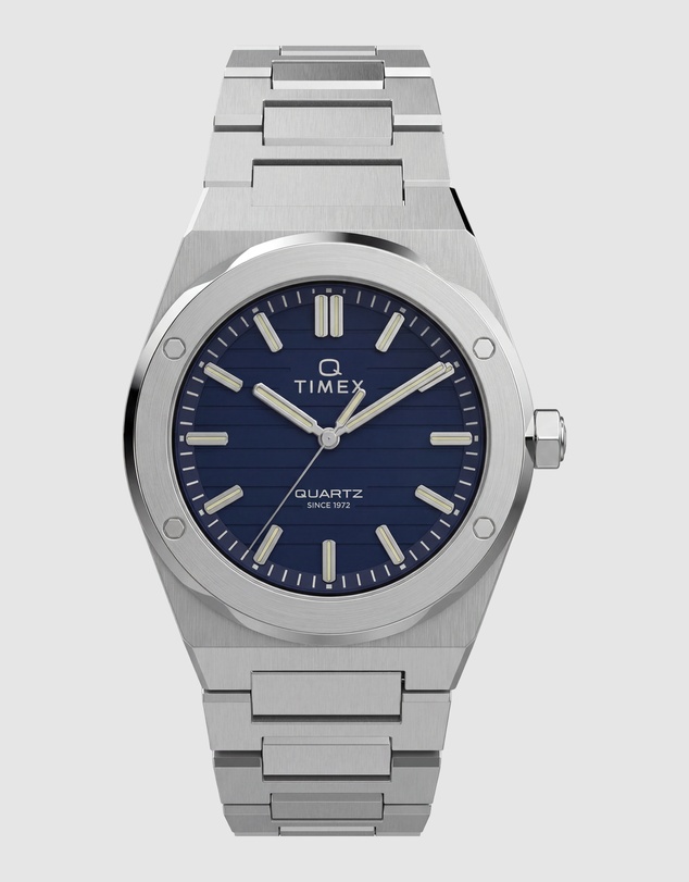 TIMEX - Q Timex Marbella 40.5mm Stainless Steel Bracelet Watch