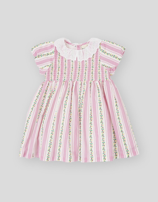 Goldie + Ace - Antique Stripe Strawberry Flo Smocked Dress