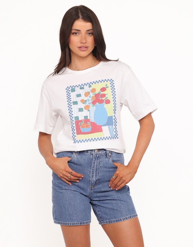Petal & Pup - Theodore Tee - White Multi