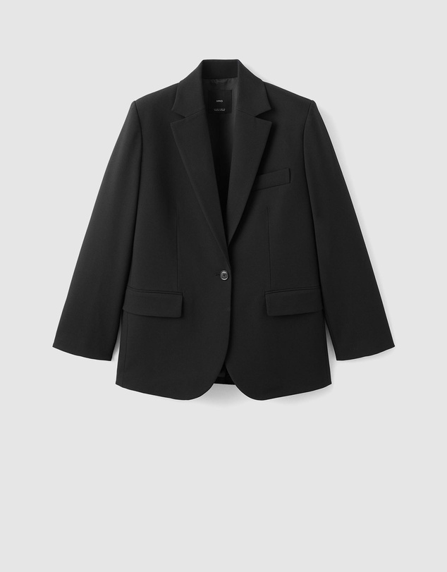 M.N.G - Straight Suit Jacket With Lapel Pockets