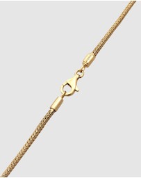 Kuzzoi - ICONIC EXCLUSIVE - Necklace Solid Basic Trend Modern 925 Sterling Silver Gold Plated