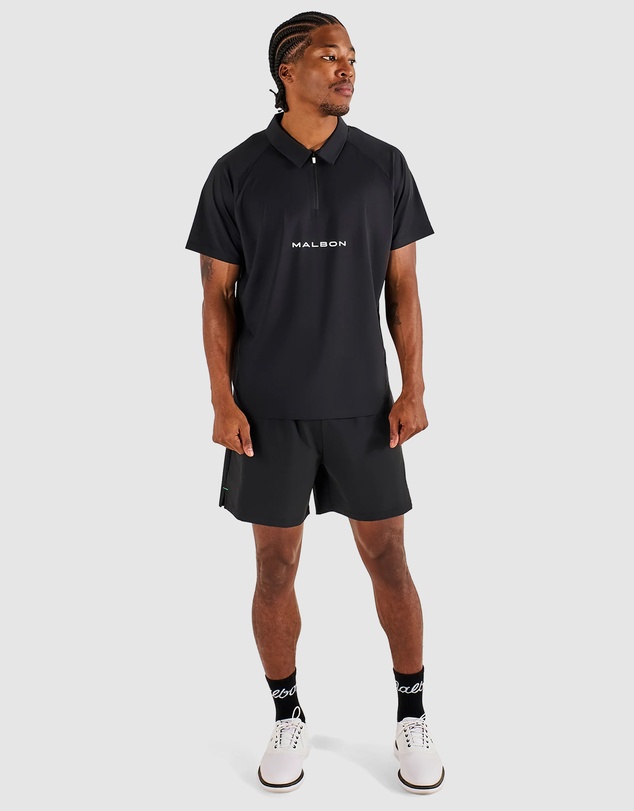 Malbon - Performance Zip Raglan Polo