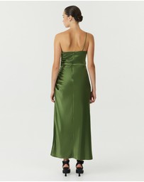 Third Form - Satin Gather One Shoulder Dress