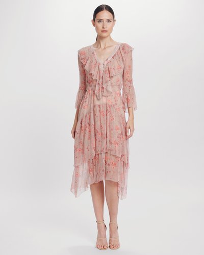 Lorelai Flounce Midi Dress
