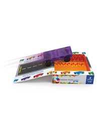 Magna-Tiles - MAGNA-TILES - Cars - 2 Piece Expansion Set - Purple & Red