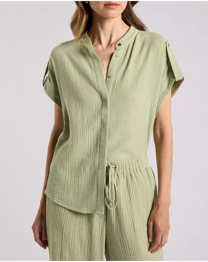 David Lawrence - Maurine Cotton Crinkle Shirt