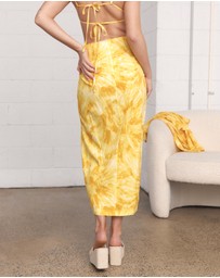 Dazie - Sunset Boulevard Twist Midi Skirt