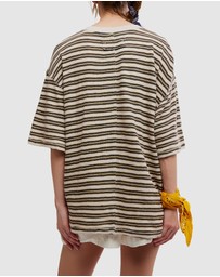 Free People - All Love Stripe Pocket Tee