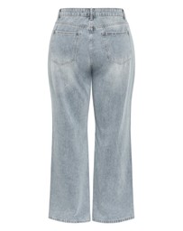 City Chic - Plus size Harley Fit Harriet Wide Leg Regular Jean - dirty wash