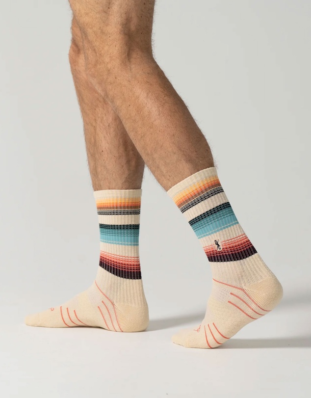 Swanky Socks - Off-White Sombra Verde