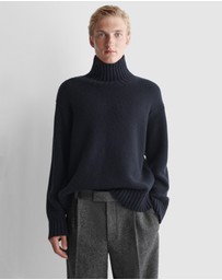 COS - Chunky Cashmere Funnel-Neck Jumper