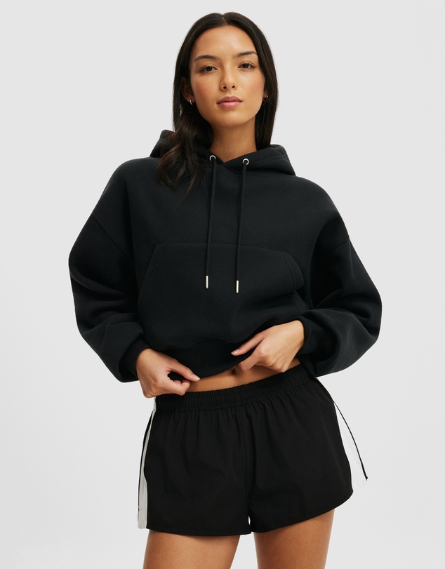 Cotton On Body Active - Plush Cropped Bubble Hoodie