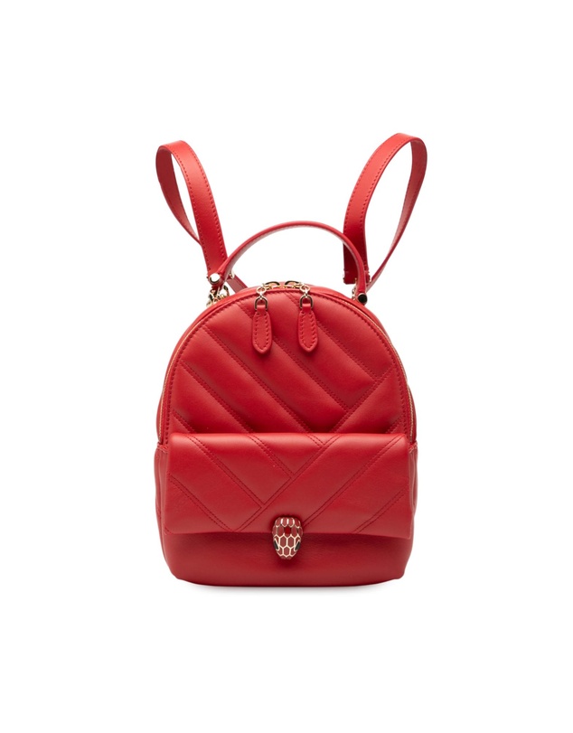 Pre-Loved by Azura Reborn - Pre-Loved Leather Serpenti Cabochon Backpack