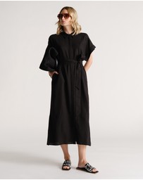 Decjuba - D-Luxe Linen Blend Midi Dress