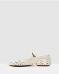 Rollie - Ballet Mary Jane Laser Flat