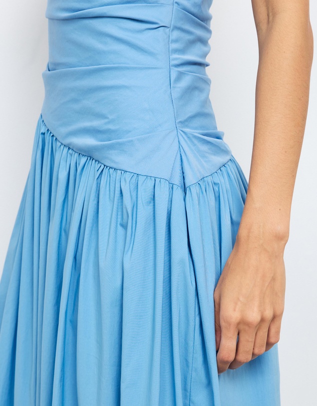 AERE - Kylara Ruched Midi Dress
