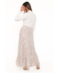 Petal & Pup - Nicki Pleated Maxi Skirt - Snake Print