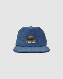 Banabae - Rad Dad and Rad Kid Cord Cap Bundle - Denim Blue