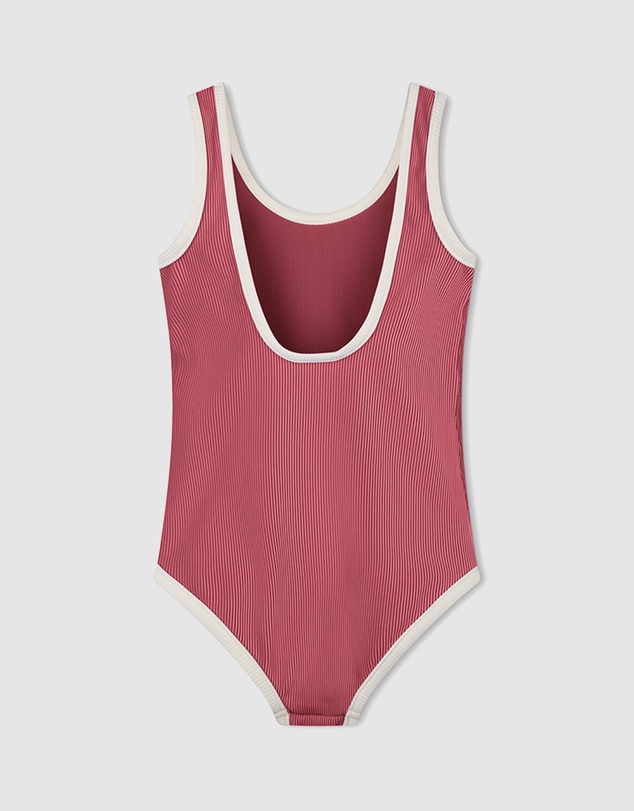 Zulu & Zephyr Mini - Mini Stripe Rib Scoop One Piece - Babies-Teens
